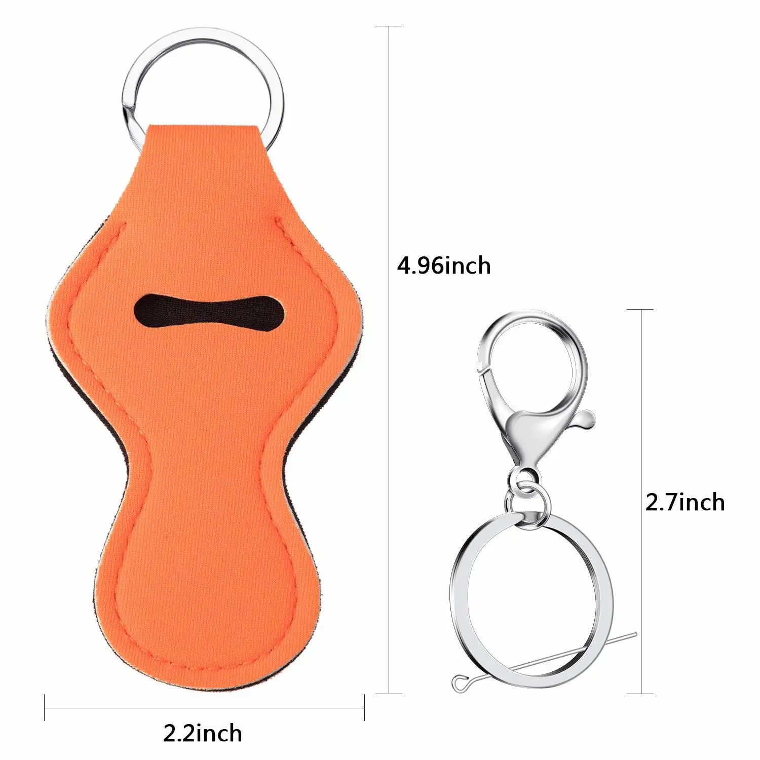 16 шт. держатель для ключей с металлическими цепочками губ губная помада бальзам