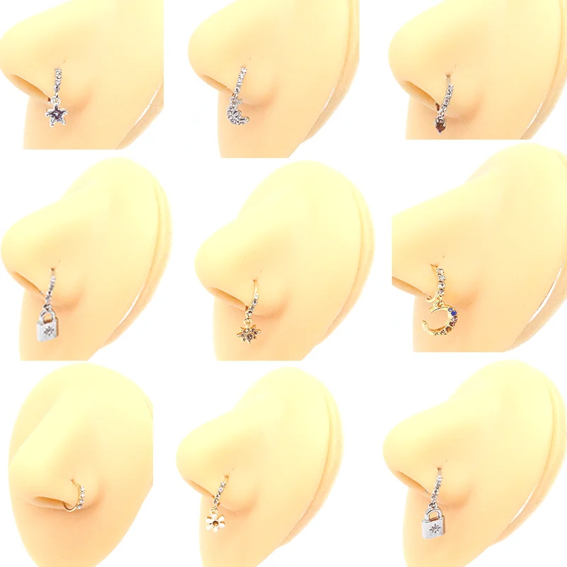 Gaby Позолоченные африканские дизайнерские манжеты для носа оптом зажим Висячие