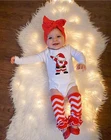 Одежда для новорожденных с Рождеством Санта Клаус принтом ползунки младенческой забавные вечернее платье с длинным рукавом для малышей милый комбинезон