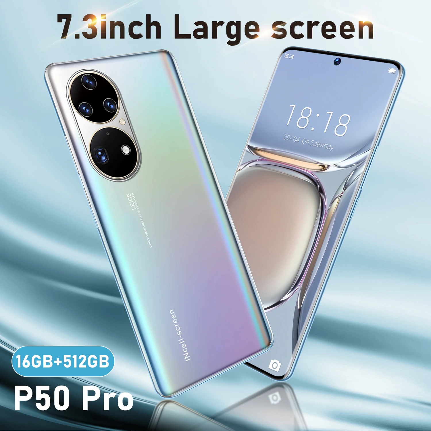

P50 Pro 5G Android Mobile Phone 16GB+512GB Cellphones Smartphone Celular Unlocked Original 7.3 Smart Phone 4G Celulars 36MP+64MP