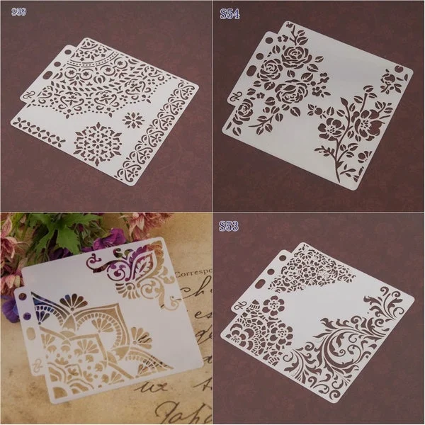 DIY ремесла мандалы трафареты для краски по дереву штампованная скрапбукинга