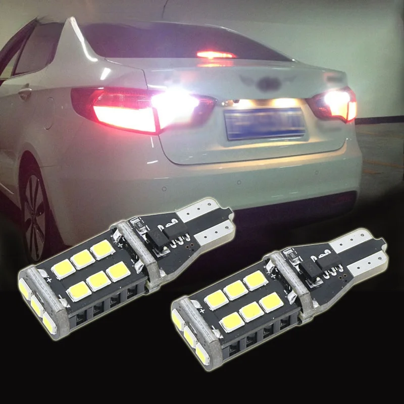 

2x T15 W16W 15-SMD СВЕТОДИОДНЫЙ CANBUS резервный фонарь заднего хода для kia rio k2 3 подлокотник ceed sportage sorento cerato soul picanto optima k3