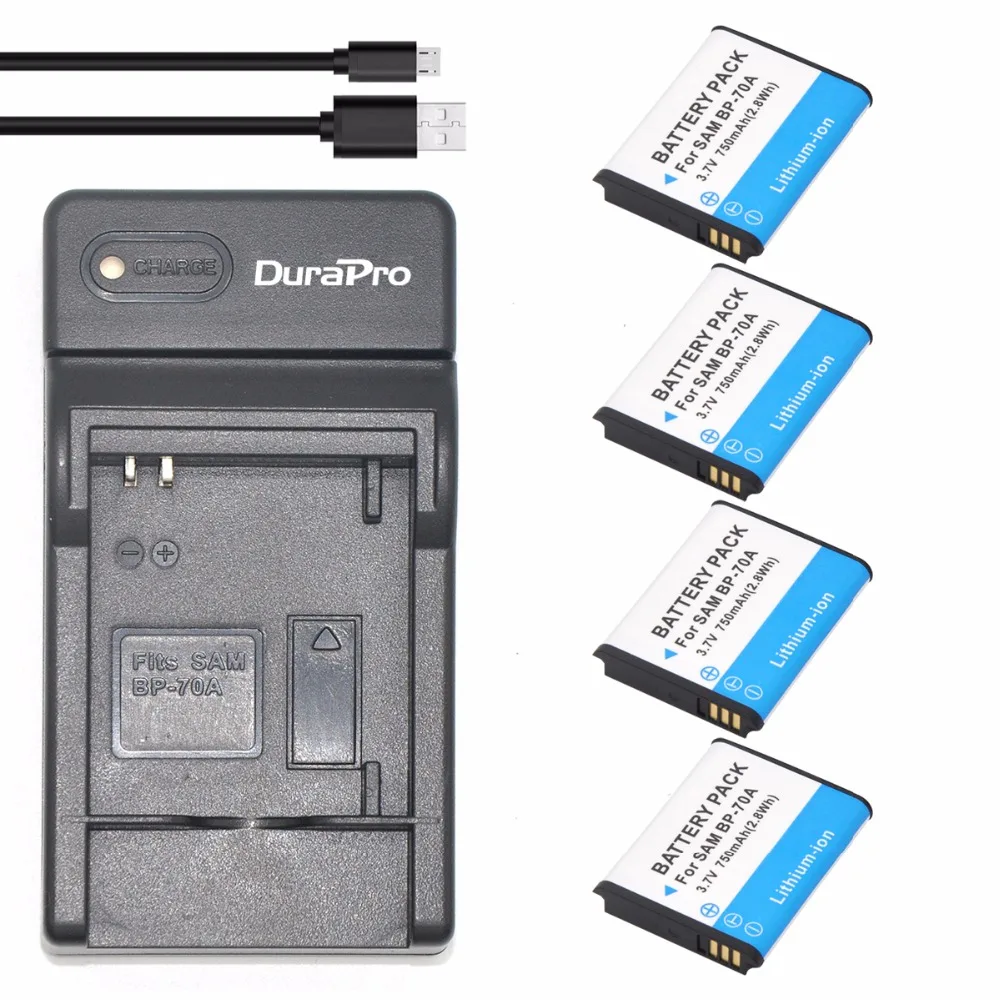 Аккумулятор литий ионный для камеры Samsung ST60 ST61 ST70 ST71 ES65 ES67 4 шт. 750 мАч|battery li-ion|batteries