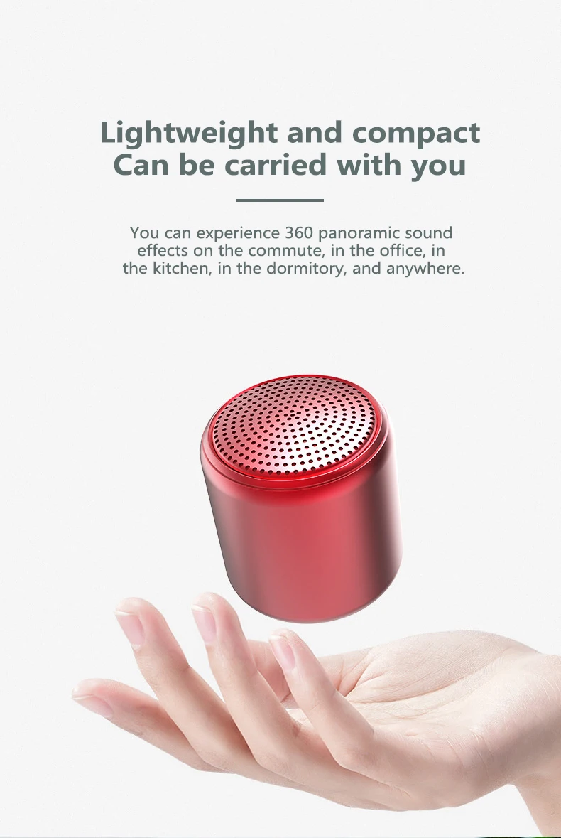 Mr. Бай Мини Bluetooth 5 0 Динамик Портативный ладонь небольшая звуковая коробка