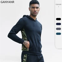 ganyanr running t shirt gym men sport sportswear fitness crossfit dry fit training workout football jerseys hoodie long sleeve