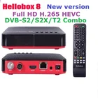 Hellobox 8 новая версия dvb спутниковый ресивер Hellobox8 комбинированный DVB S2X H.265 DVB T2DVB S2 двойной тюнер телеприставка