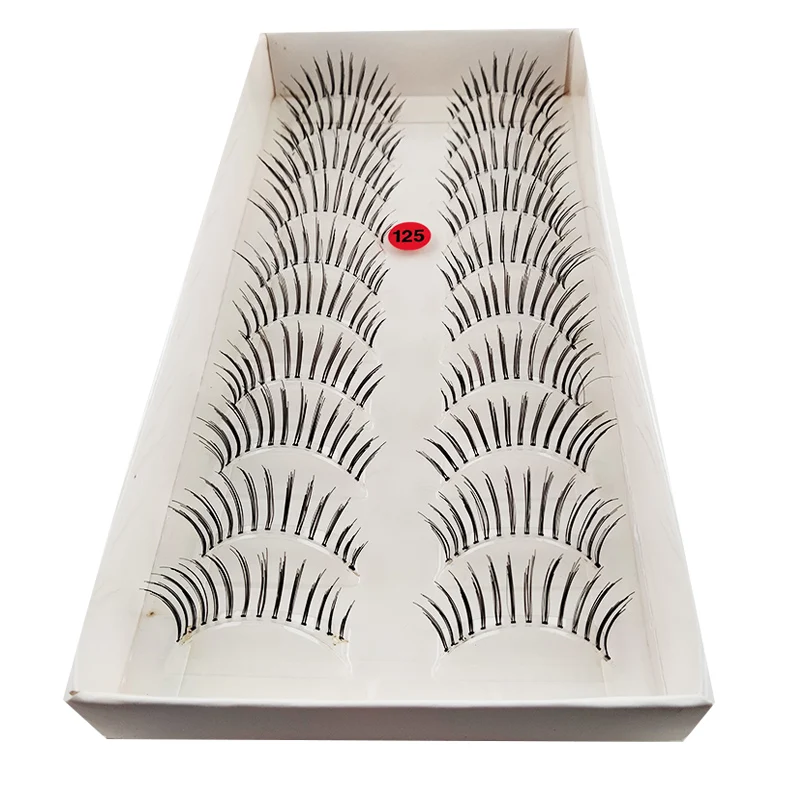 Накладные ресницы сверхнатуральные длинные натуральные для макияжа густые