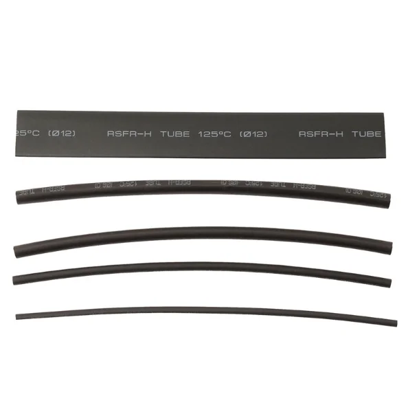 Высокое качество 48 шт. черная Термоусадочная трубка Ассортимент проволока для