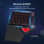 Механическая Проводная клавиатура HandJoy K5 для мобильных игр, PUBG, с RGB-подсветкой, клавиатура для одной руки, для мобильных игр, клавиатура handjoy k5