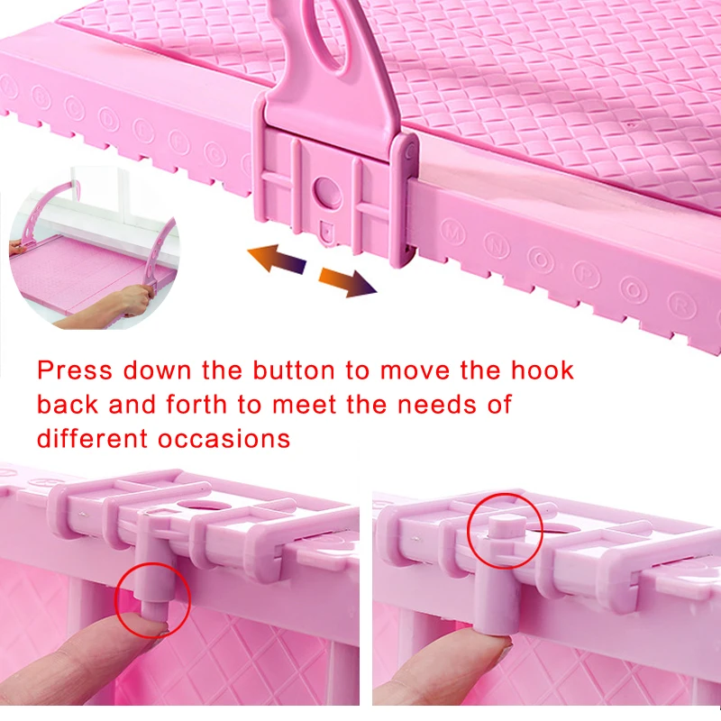 Регулируемая подвесная вешалка для сушки на балконе Складная полка одежды обуви