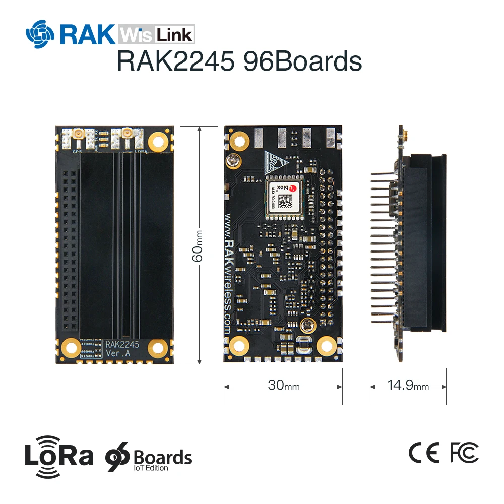 Модуль концентратора шлюза LoRa WisLink LoRaWan Board на основе SX1301 с радиатором модуля GPS