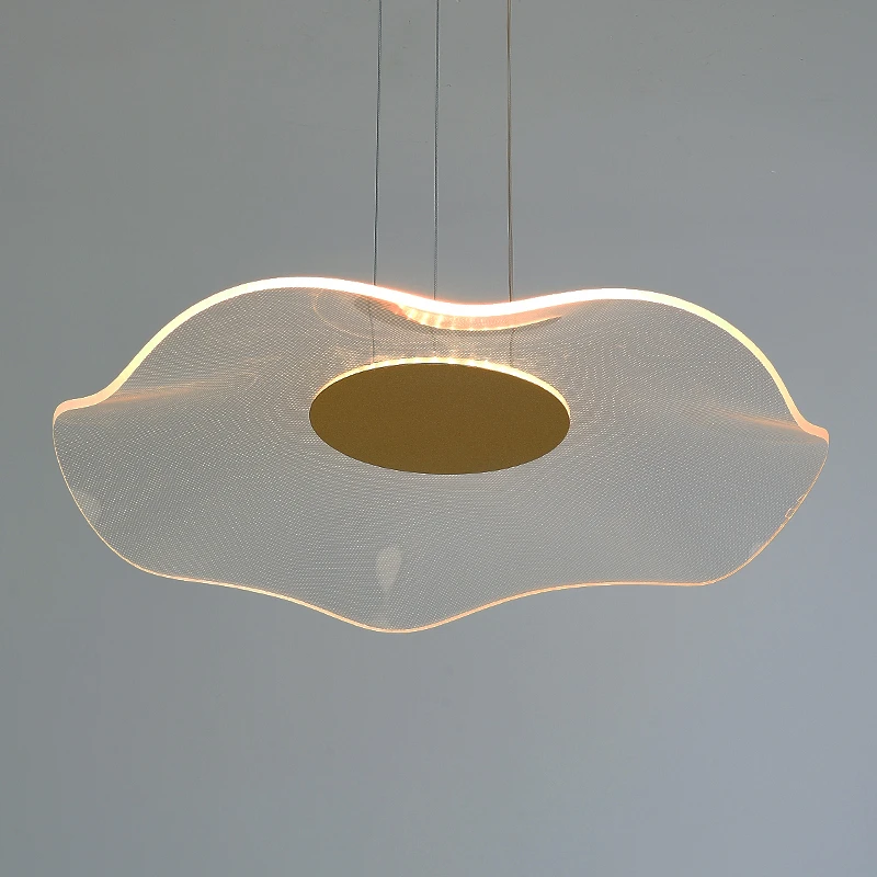 Современная светодиодная лампа простой подвесной светильник в виде листьев