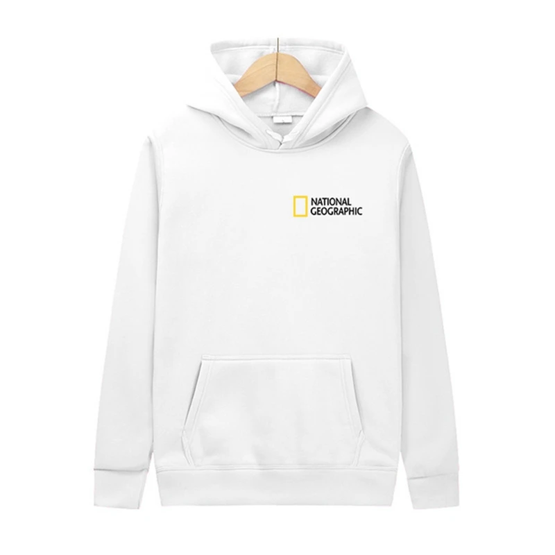 

Harajuku Hoodie Men's Fashion Streetwear National Geographic Color Print Top Pullover Men's Hooded Sweatshirt Clothes La