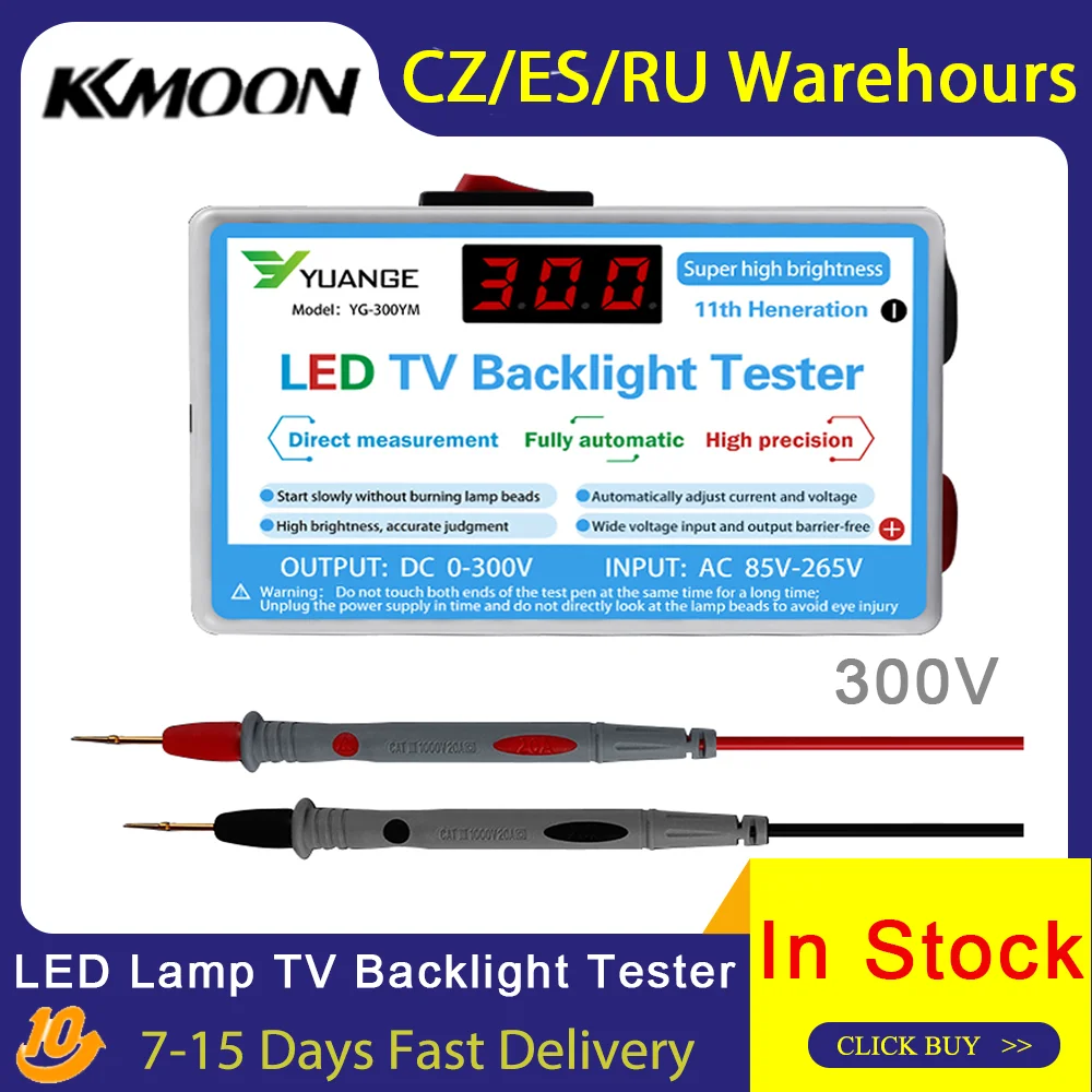 

0-300V LED Lamp TV Backlight Tester Multipurpose LED Strips Beads Test Tool Measurement Instruments for LED Light