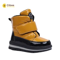 clibee girls boys winter snow boots kids warm waterproof anti slip anti collision hight cut outdoor shoes children boots 22 27