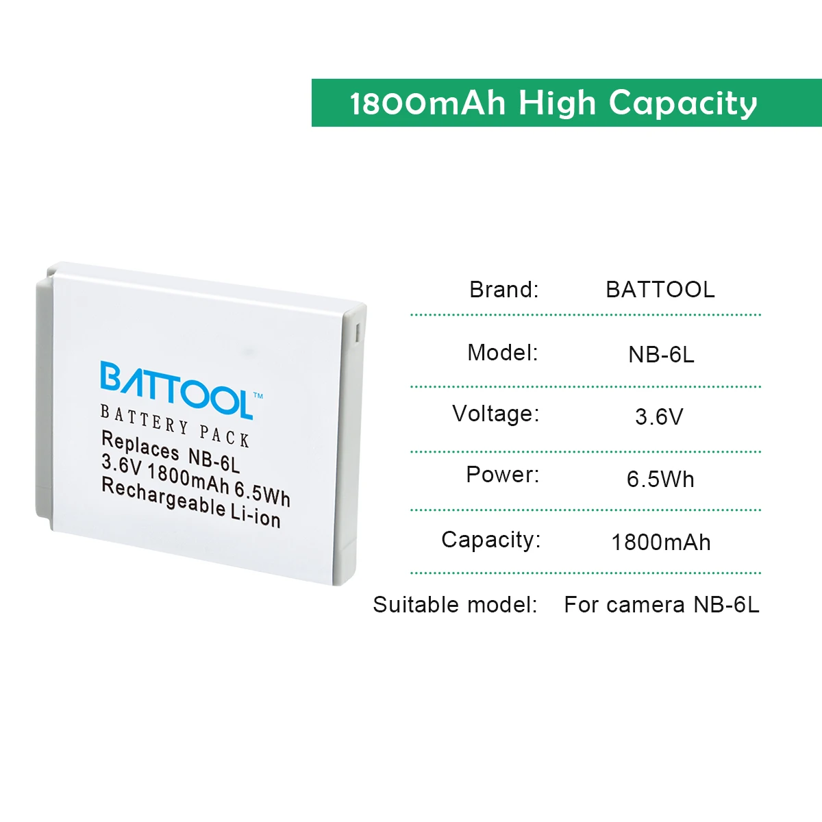 Аккумулятор для камеры NB 6L NB6L NB-6L Canon Power-shot IXUS 310 SX240 SX275 SX280 SX510 SX500 HS 95 D10 D20 D30 1600 мАч |