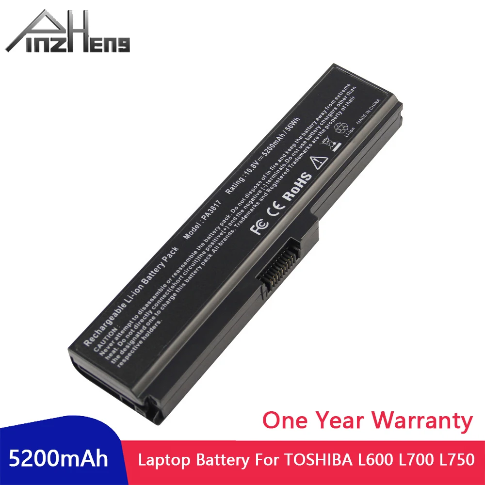 

PINZHENG Laptop Battery For Toshiba L600 L700 L750 L730 PA3818 PA3817U PABAS215 For Equium U400-124 Portege M800-101 Series