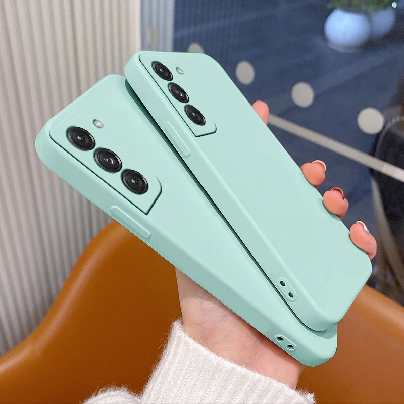 

New Original Square Liquid Silicone Case For Samsung A51 A72 A71 A70 A50 Shockproof Case For Samsung Galaxy S21 S20 Plus Ultra