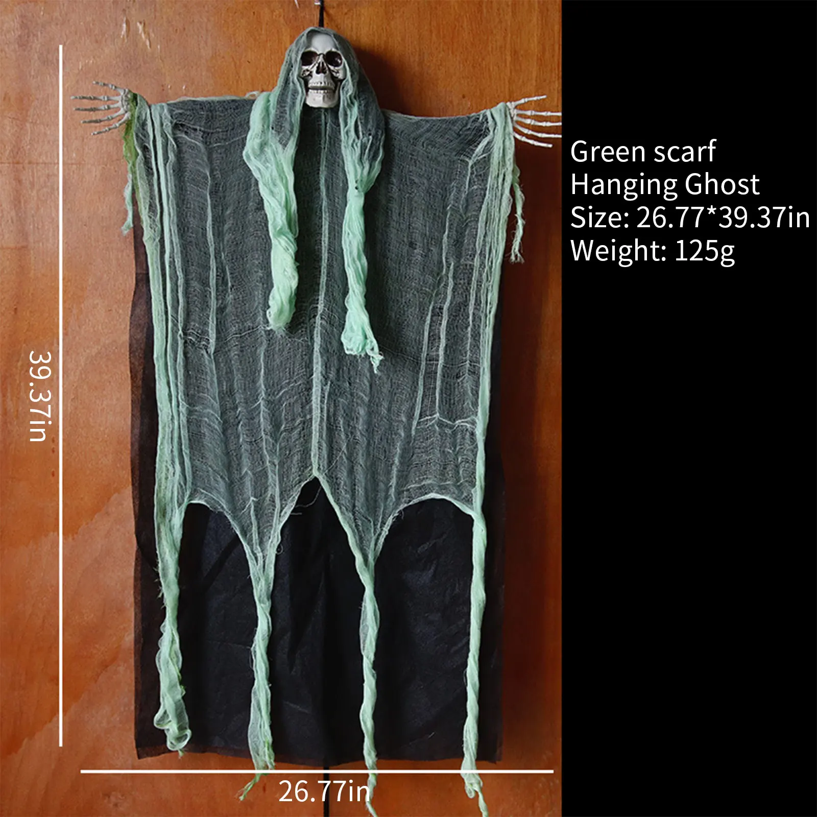 

Halloween Accessories Skull Ghost Shaped Pendant Decorative Artware Festival Ornament for Wall Window Pink/White/Green