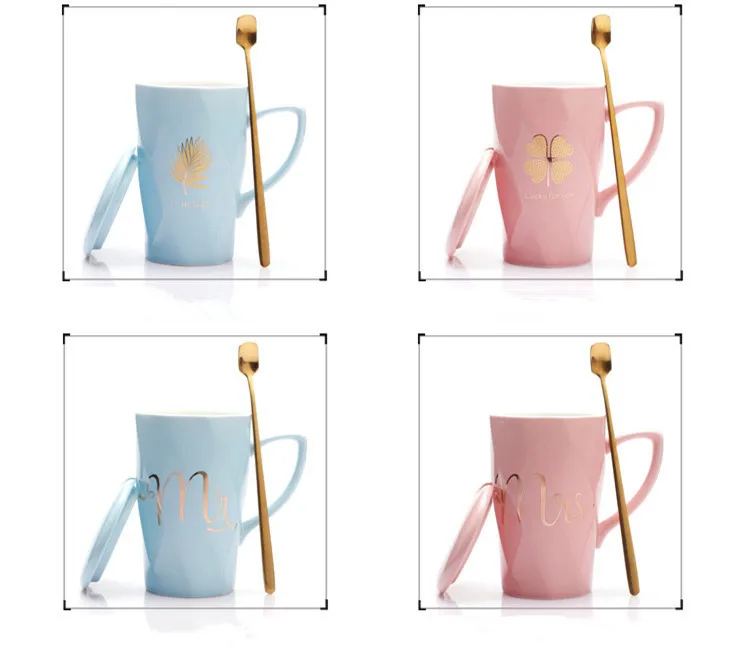 Пара Керамическая чашка молоко сок лимон кружка кофе чай жена дома Офис посуда