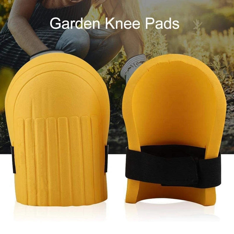 

2 Pairs Gardening Knee Pads with Lightweight Waterproof EVA Foam Cushion,Soft Inner Liner,with Adjustable Loop Straps