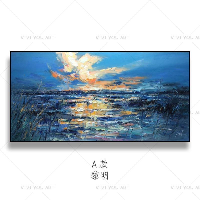 

Frameless painting by 100％handmade Nature Landscape On Canvas pictures Home Decoration For Unique Gift