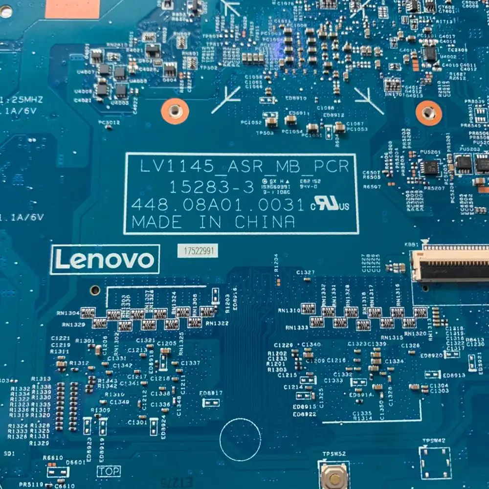 

Original motherboard For Lenovo V110-15AST laptop motherboard LV1145_ASR_MB_PCR 15283-3 448.08A01.0031 With A9 CPU 2GB Test OK