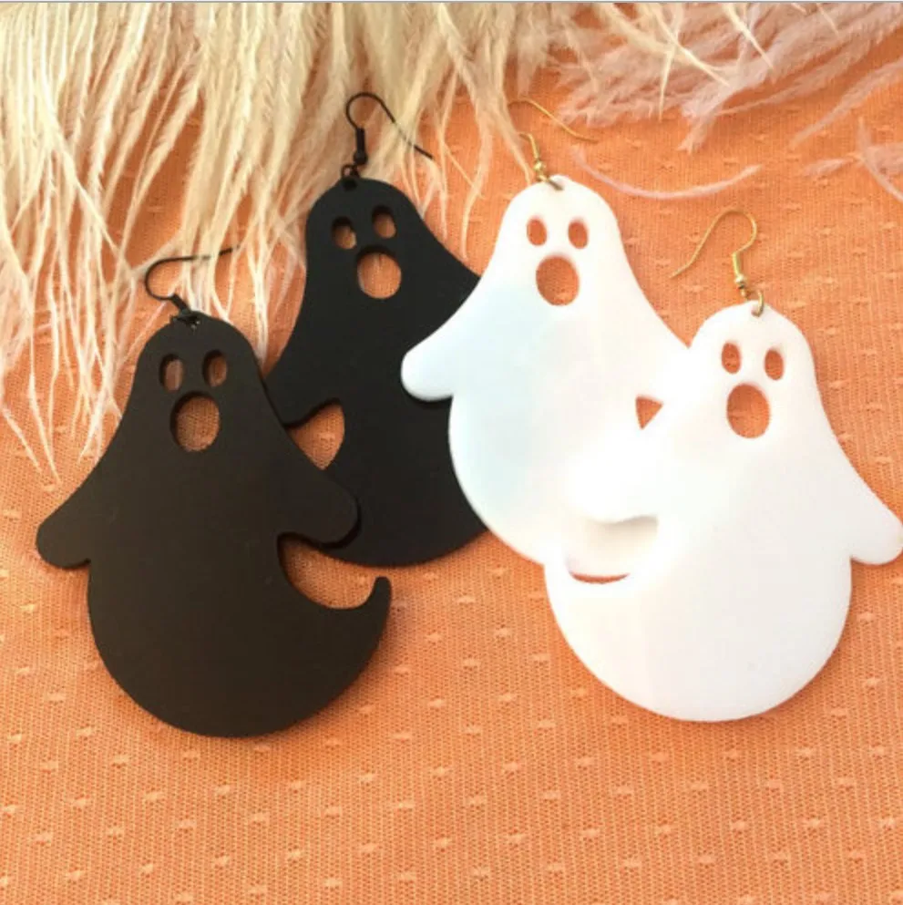 

Funny Cute Earrings For Women Cartoon Horror Zombies Taro Bats Ghost Dark Halloween Gifts 2021 New Arrival large Exaggeration