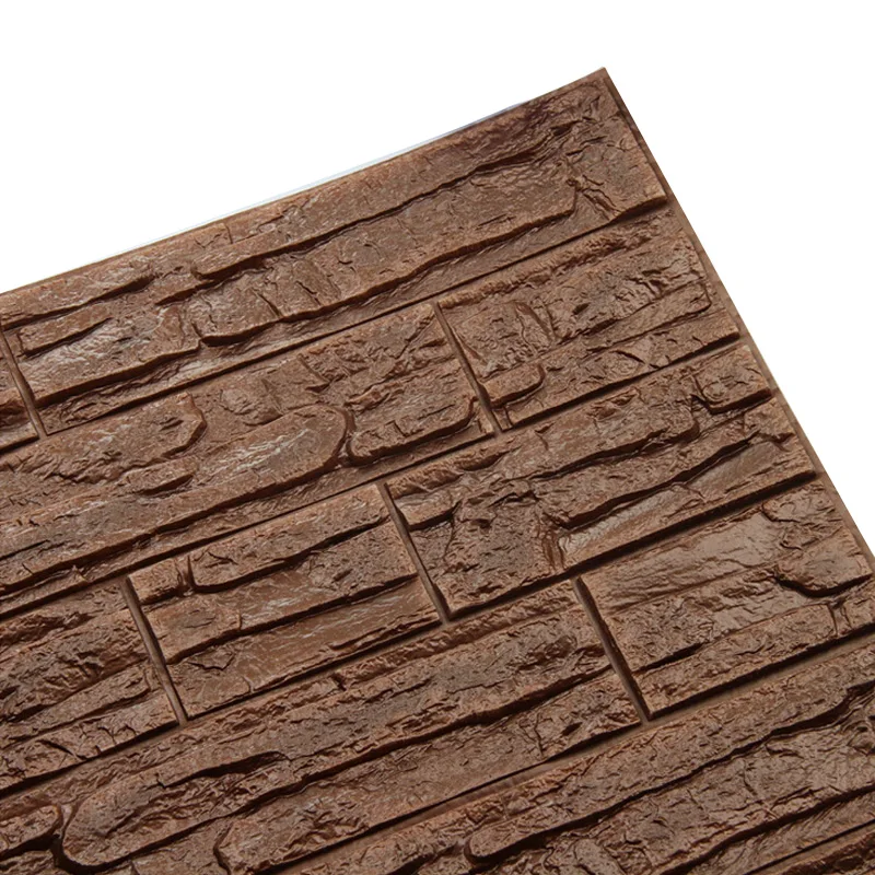 coffee 60x30cm 1 шт водостойкие настенные наклейки 3D для детской комнаты домашний Декор Гостиная для ТВ фоновое покрытие стен DIY самоклеющиеся - Цвет: coffee 60x30cm