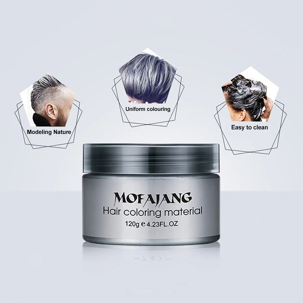 Купить 1 получить 2 одноразовая краска для волос Восковая Щепка бабушка серая