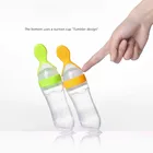 Детская рисовая бутылка для пасты, Кормушка Для рисовой пасты, Детская силиконовая бутылочка, ложка для рисовой еды, ложка для детских бутылочек для пищевых добавок