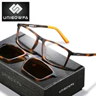 Очки ULTEM мужские с леопардовым принтом, рецептурные биофокальные прогрессивные очки для близорукости, поляризационные магнитные солнцезащитные очки с клипсой для мужчин