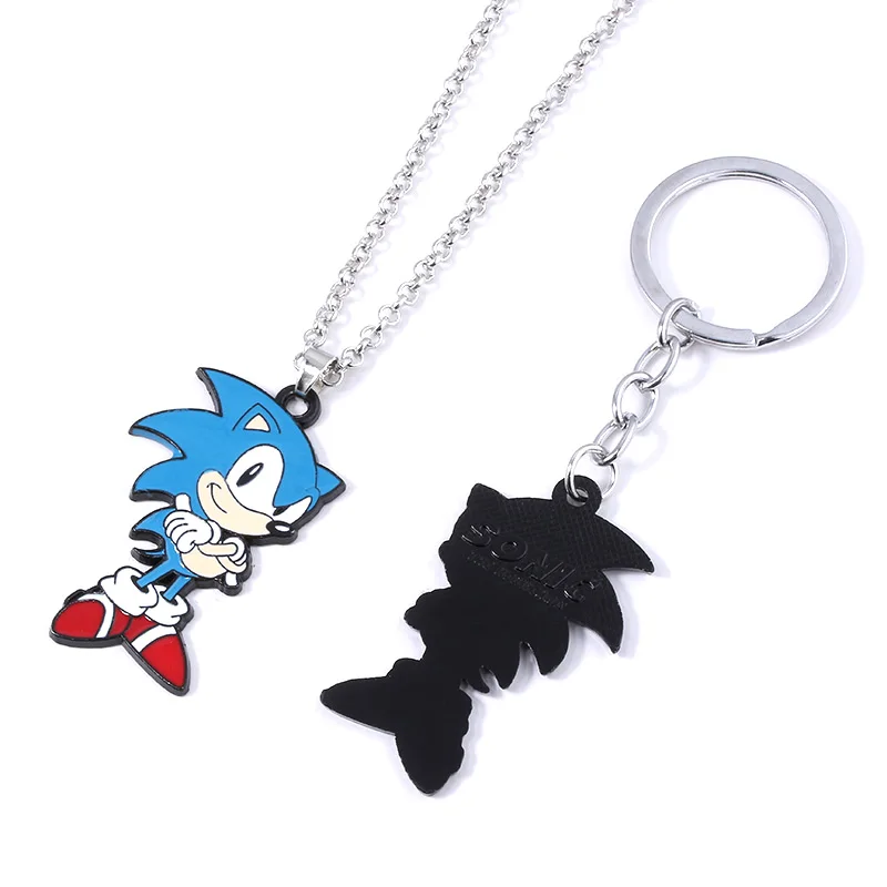 

Anime Sonic The Hedgehog Keychain Cartoon Figure Pendant Key Chain for Women Men Collectible Toys Keyring Jewelry