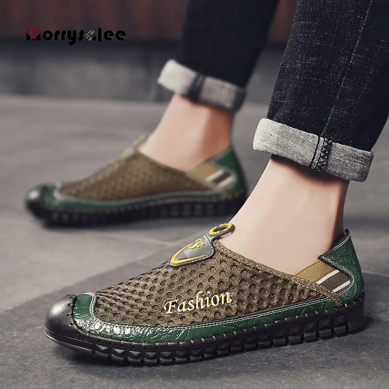 2022 New Men's Sandals Comfortable Soft Bottom Soft Mesh Shoes Breathable Large Size Shoes Men's Shoes Mens Sandals Summer