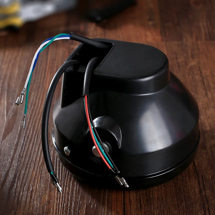 7 дюймов H4 круглая фара для мотоцикла сигнальная лампа поворота 35 Вт 12 В Янтарная