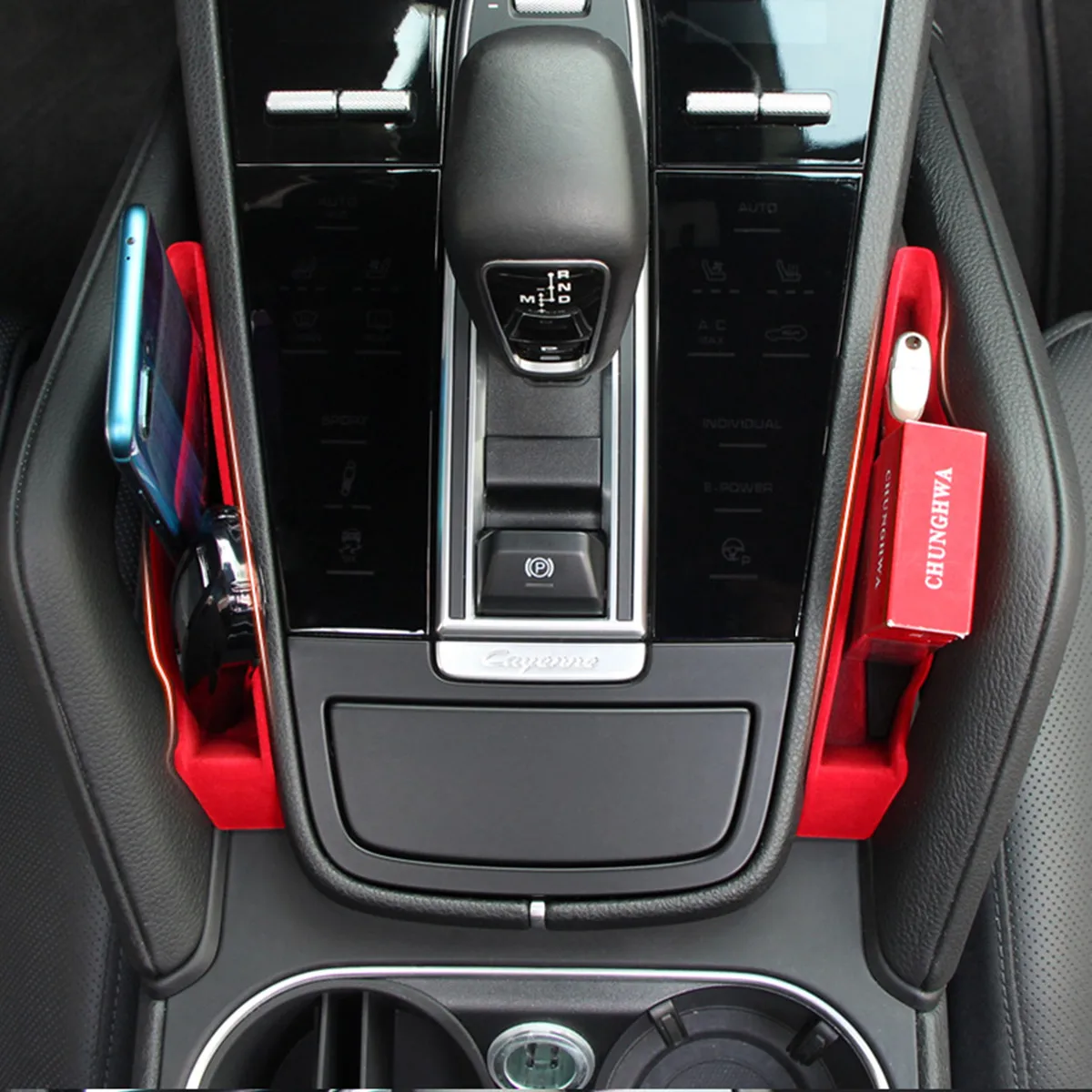 

For Porsche Cayenne 2011 2012 2013 2014 2015 2016 2017 Car Accessory Central Armrest Storage Box Container Organizer Tray Holder