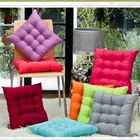 Подушка для стула, 41x41 см, плотная однотонная, зима стул для офиса, бара