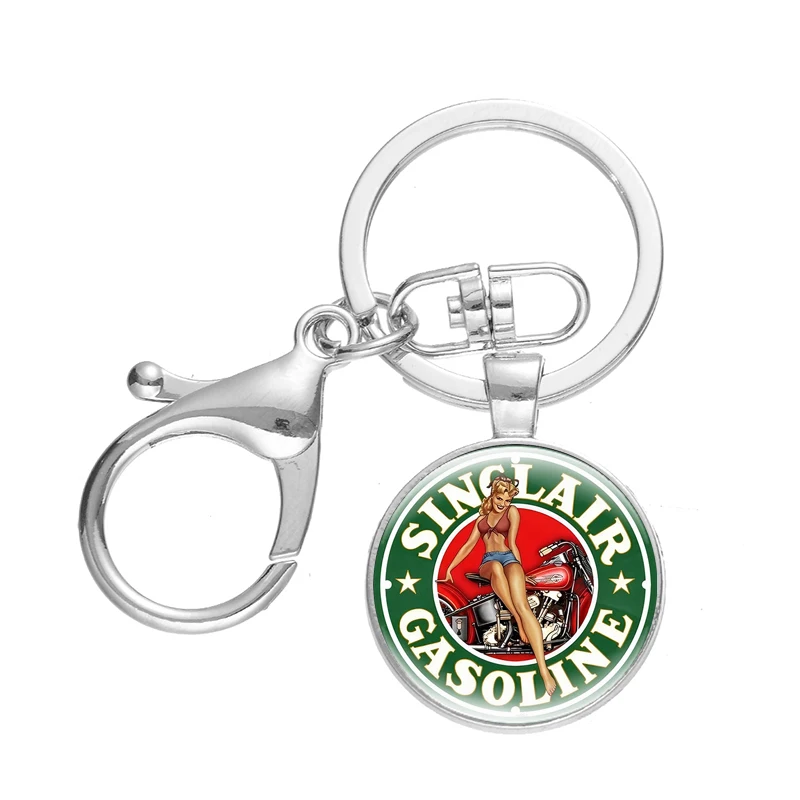 Модный привлекательный брелок для ключей девушек и мотоциклов RT66 металлический