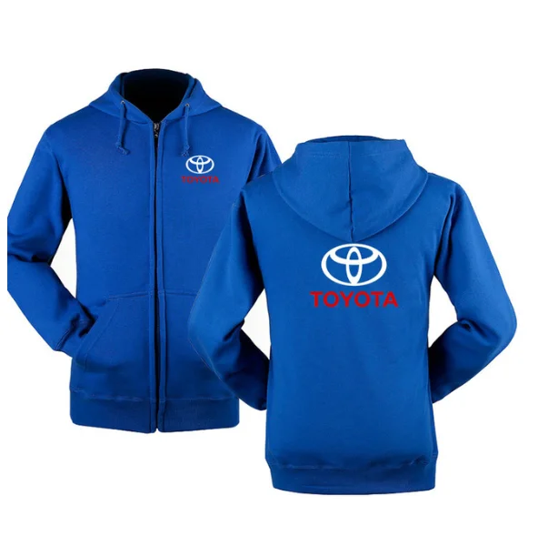 

2020 NEW Autumn winter for Toyota logo zipper sweatshirts Printed Men fleecel Hooded jacket Hoodies Zipper Hoody