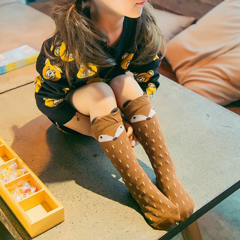 1 пара хлопковые носки для детей с персонажами из мультфильмов Гольфы рисунком