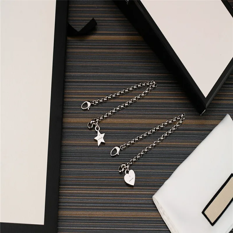 

Original brand couple heart brand five-pointed star bracelet women high quality jewelry logo holiday gift