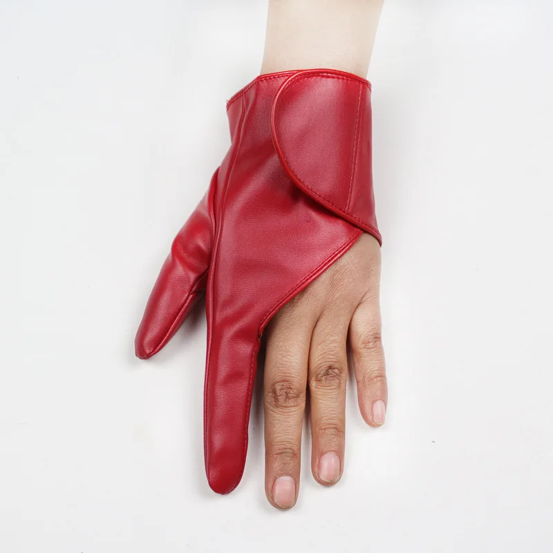 Женские перчатки из искусственной кожи для выступлений женские уличные