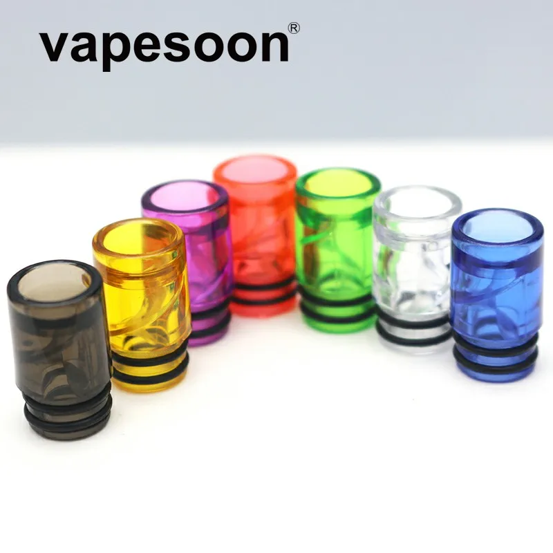

200pcs vapesoon unique design 510 plastic drip tip for ego aio to prevent eliquid from slopping E Cig Drip Tips