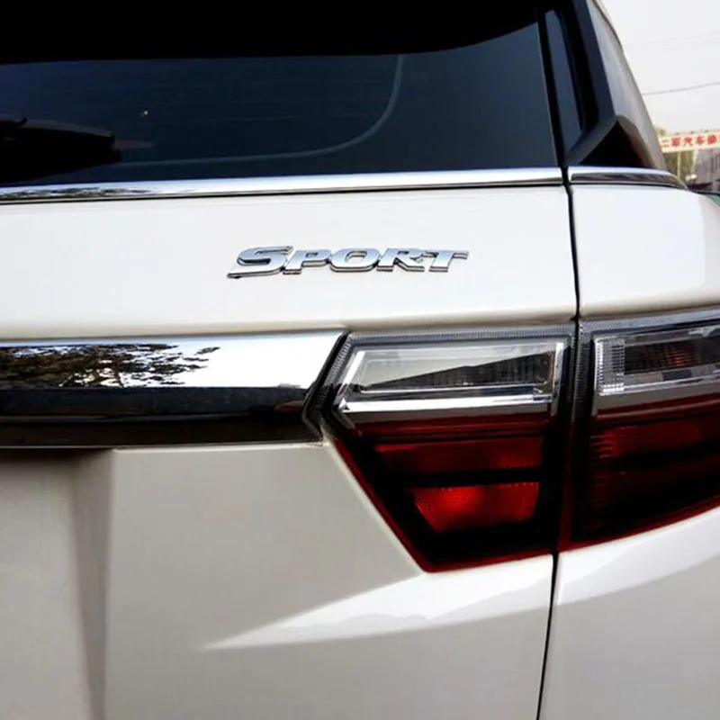 Универсальный автомобильный Стайлинг 3D спортивные наклейки хромированная