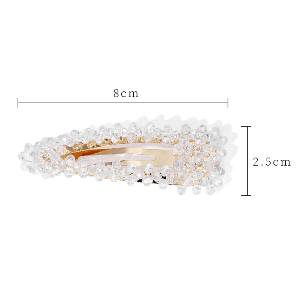 

5 pcs Women Korean Pearl Imitation Beads Hair Clip Barrette Stick Hairpin Hair Styling Accessories handmade For Girls hair pins
