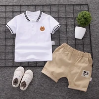 new summer kids clothes boys costume sets short sleeve t shirtshorts sports suit 1 2 3 4 5 years old children clothing boy sets