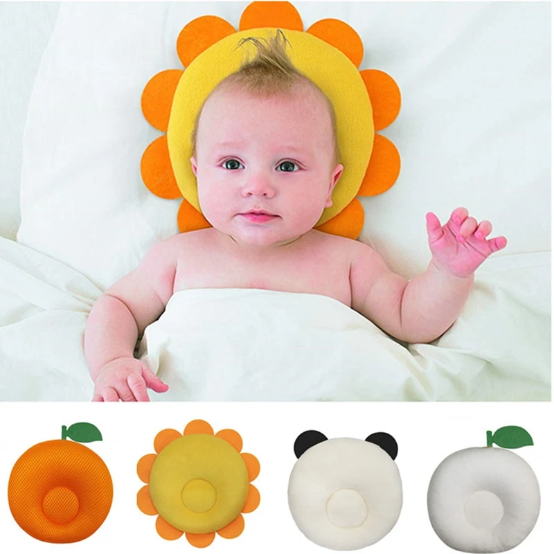 

Infant Anti Roll Toddler Pillow Shape Toddler Sleeping Positioner Cushion Flat Head Protect Newborn Baby Bedding