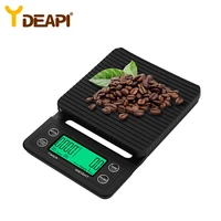ydeapi 3kg0 1g 5kg0 1g coffee scale with timer portable electronic digital kitchen scale high precision lcd electronic scales