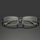 Титановая оправа металлические прогрессивные Мультифокальные очки для чтения бифокальные мужские с защитой от сисветильник очки для дальнозоркости для женщин и мужчин высокое качество