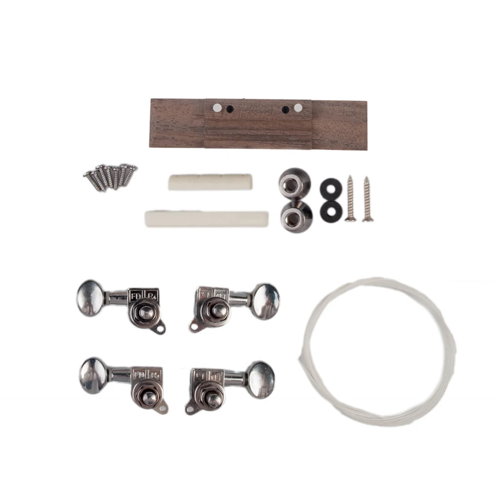 Необработанная укулеле 26 дюймов тенор сделай сам набор детали колышки шнурок